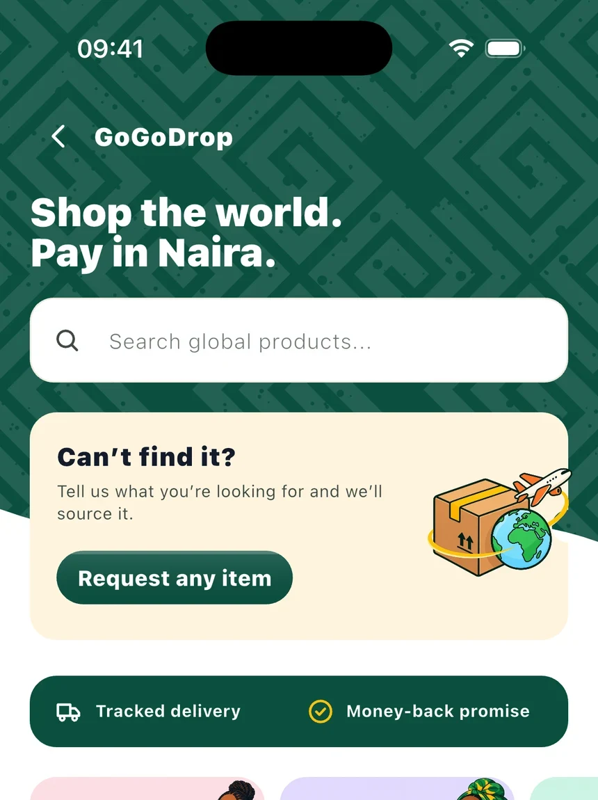GoGoDrop in the GoGo app
